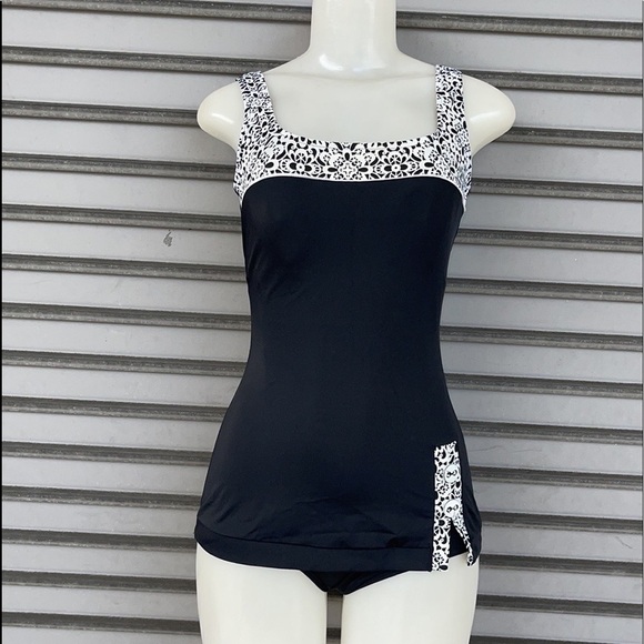 Fit 4u Retro Sheath One Piece Swimsuit - Picture 3 of 7